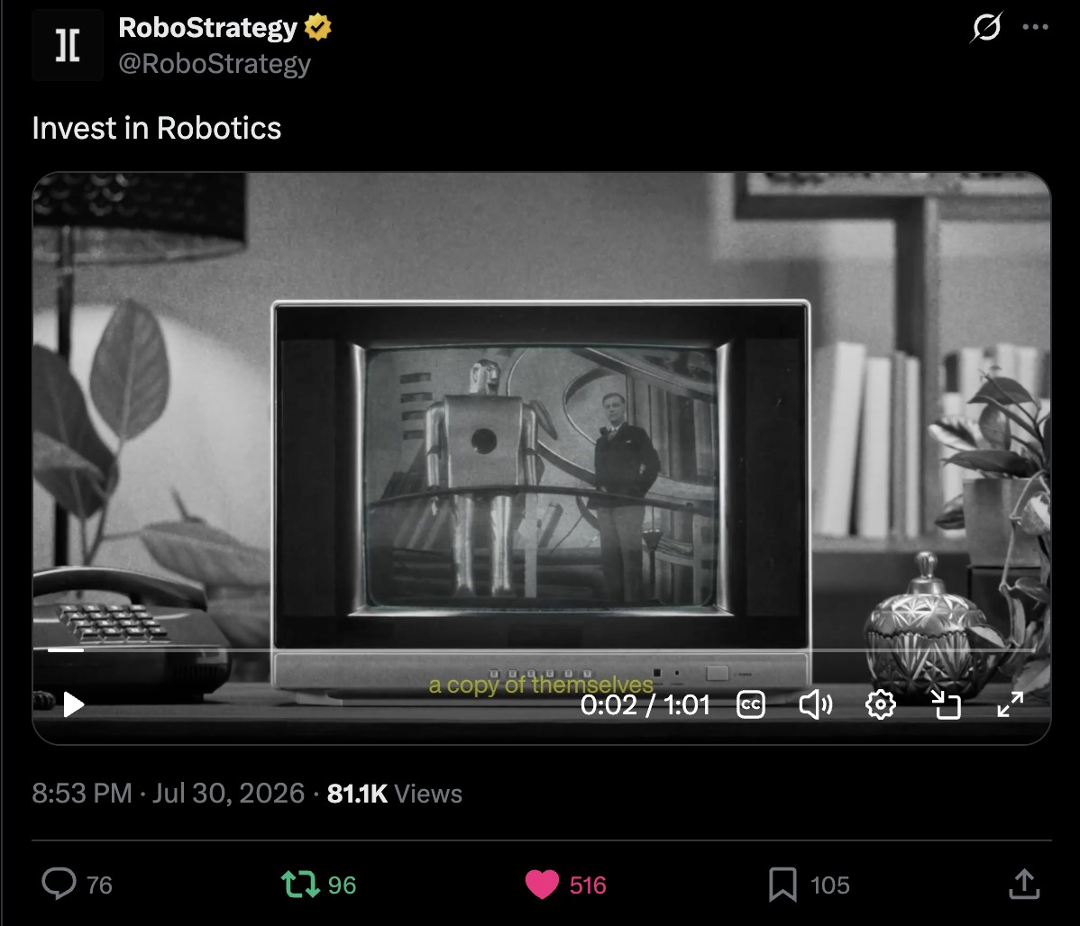 @RoboStrategy on X: Invest in Robotics